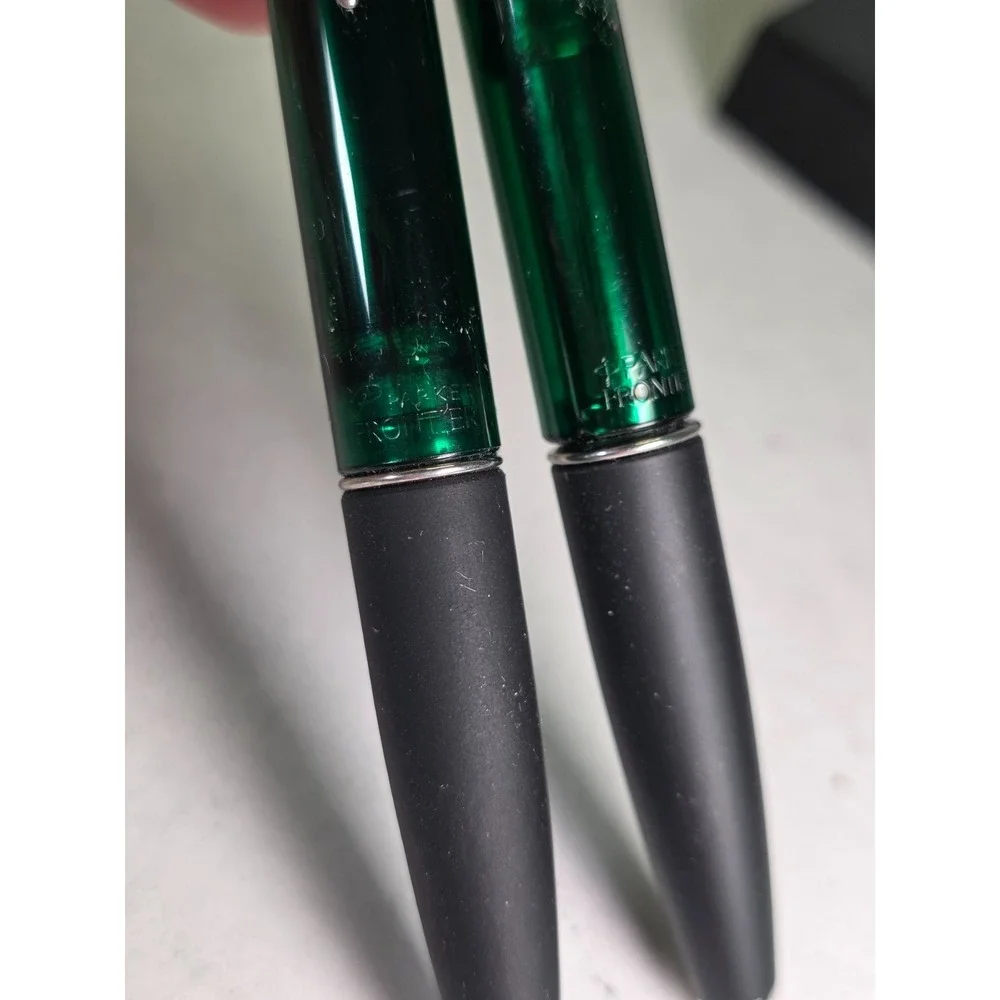Vintage Parker 21 Black Fountain Pen And Pencil Set In Box